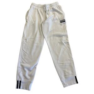 M3-28 ADIDAS Men's Drawstring Sweat Pants White Small